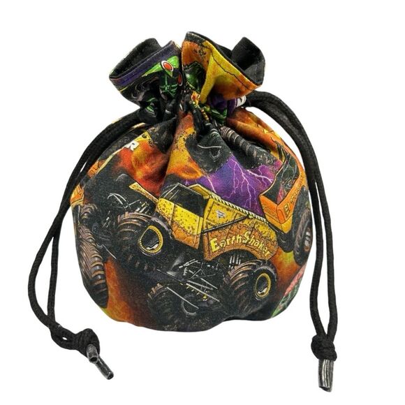 Dice Bag For Tabletop Games Gift Bag Drawstring Bag Monster Jam - Picture 1 of 3